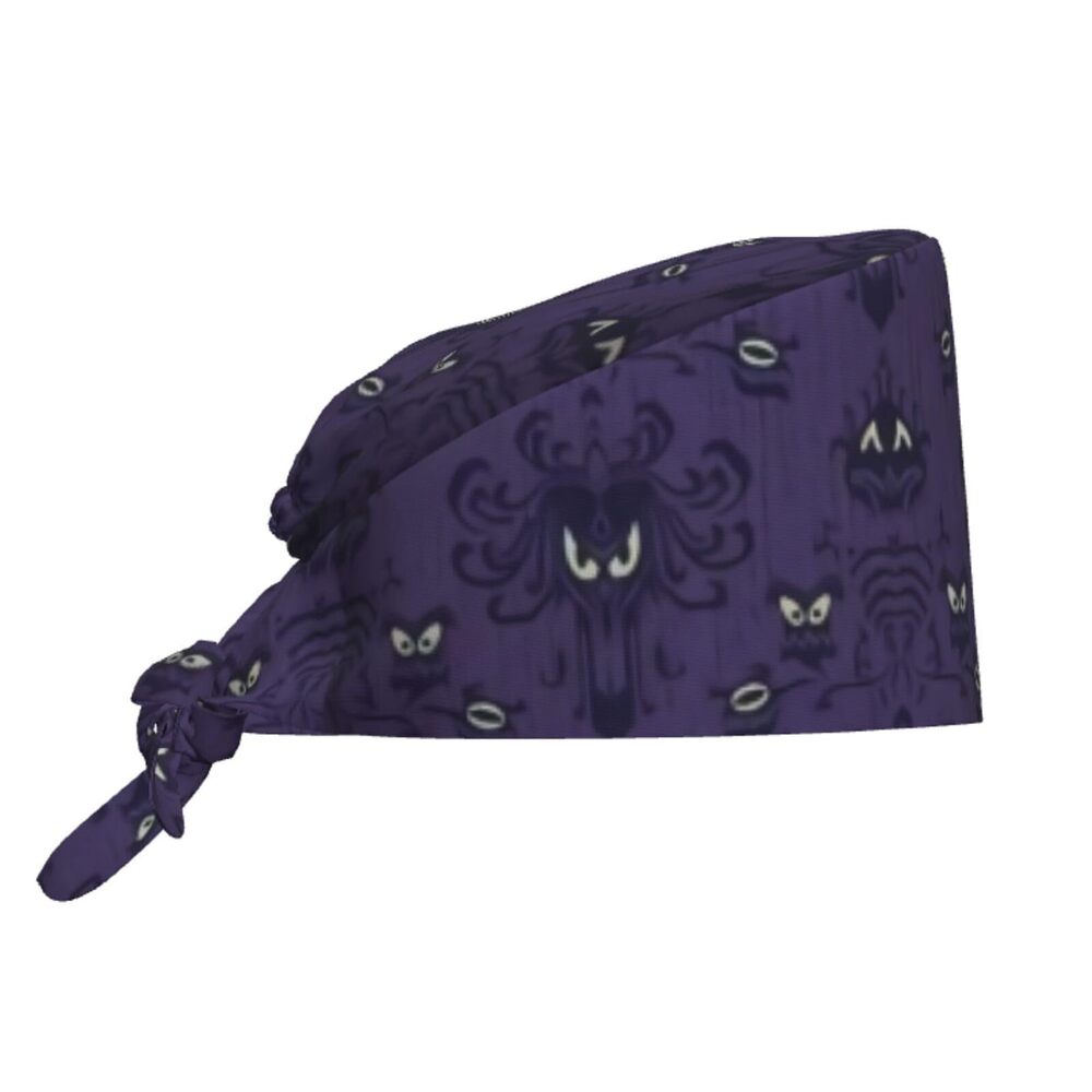 1889 Haunted Mansion Working Cap Scrub Cap with Sweatband,Adjustable